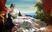 Franz Xaver Winterhalter Portrait of Leonilla, Princess of Sayn-Wittgenstein-Sayn oil painting